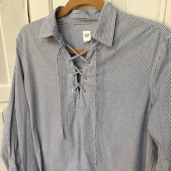 GAP Striped Long Sleeve 100% CottonTunic - Picture 8 of 12
